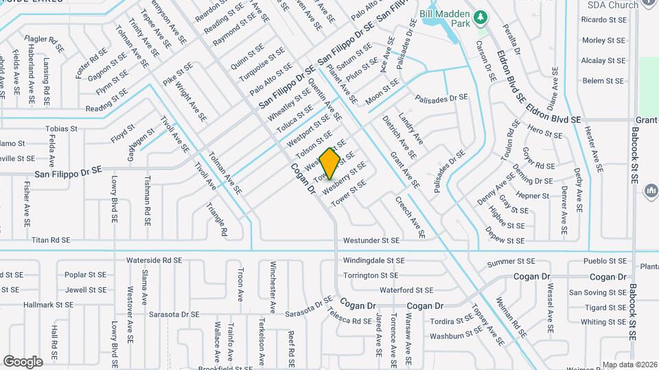 1041 Wesberry St SE Map and Location Details
