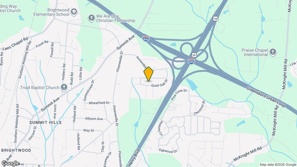 2901 Quail Oak Dr Map and Location Details