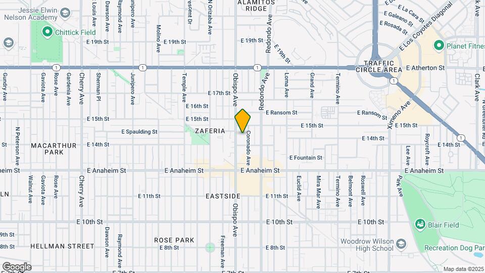 1423 Coronado Ave Map and Location Details