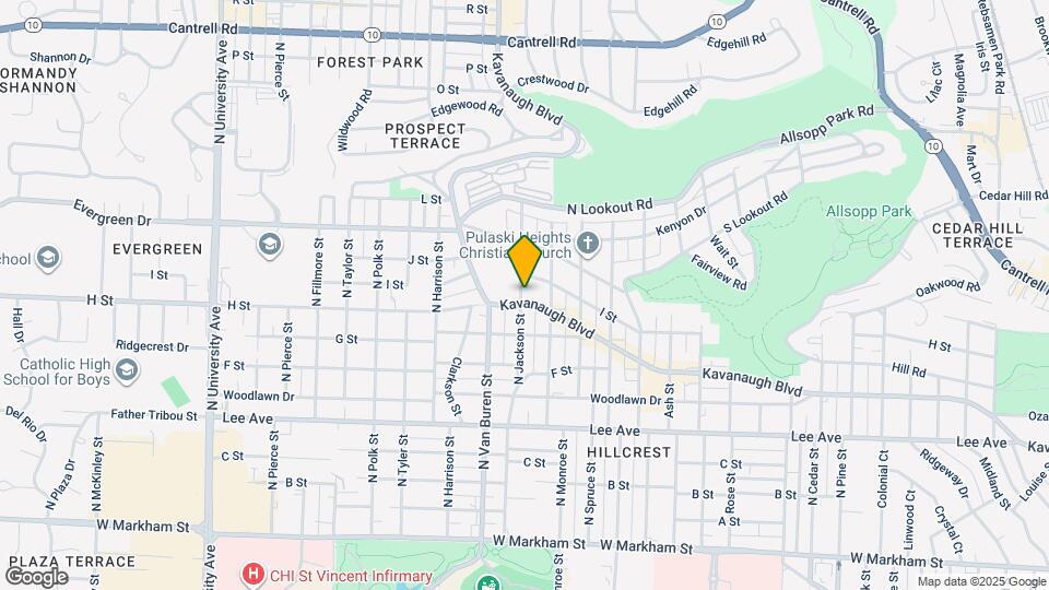 3124 Kavanaugh Blvd, Unit B Map and Location Details