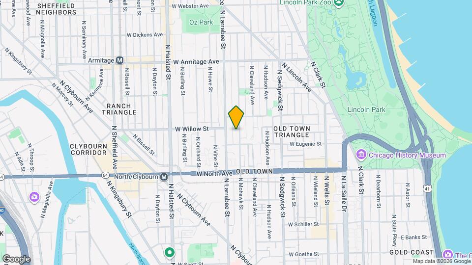 1722 N Mohawk St, Unit 1R Mapa y Detalles de la Ubicación