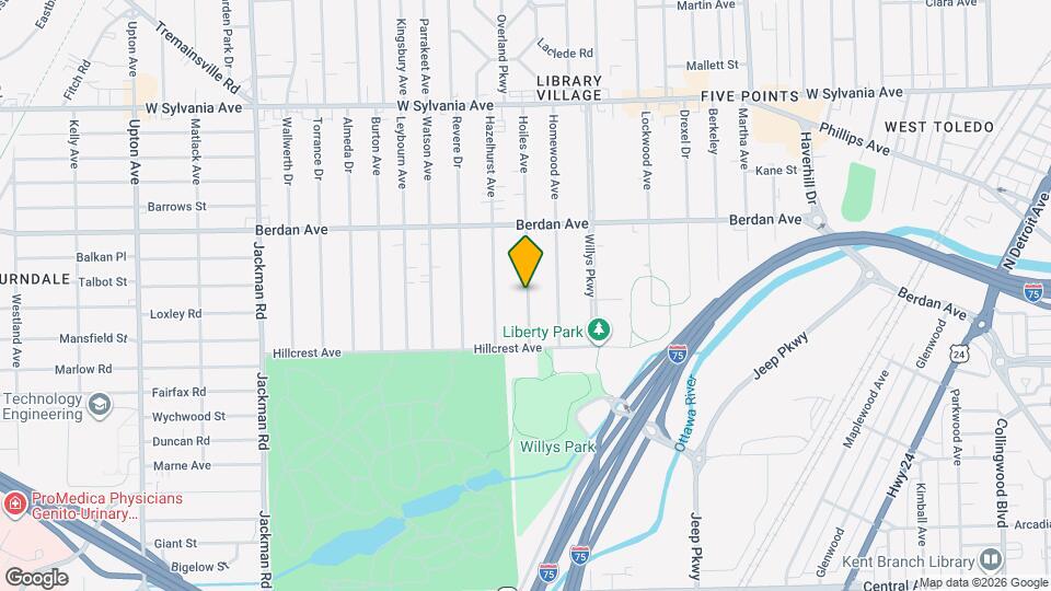 3603 Hoiles Ave Map and Location Details