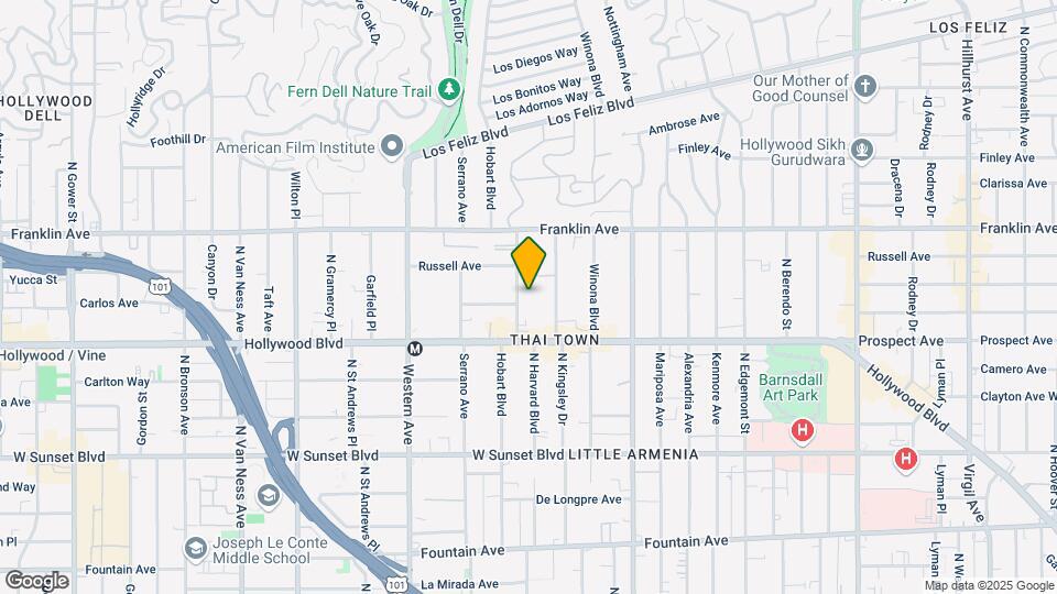 1750 N Harvard Blvd Mapa y Detalles de la Ubicación
