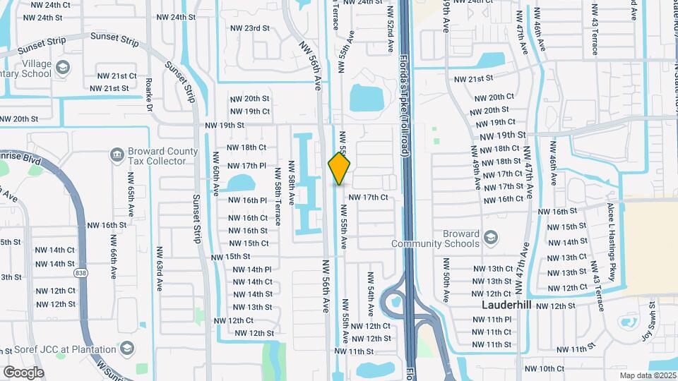 1751 NW 55th Ave, Unit 2 Mapa y Detalles de la Ubicación