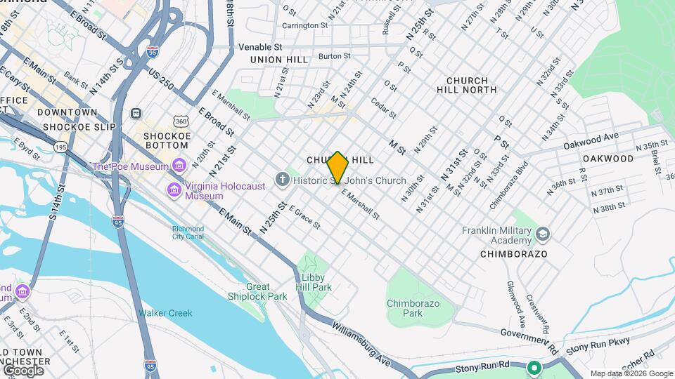 324 N 27th St, Unit D Map and Location Details