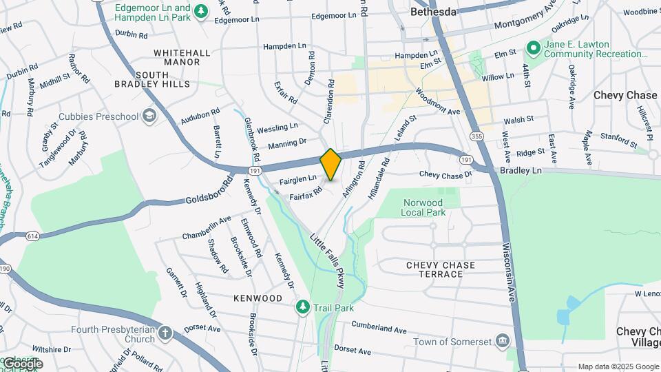 6709 Fairfax Rd Map and Location Details
