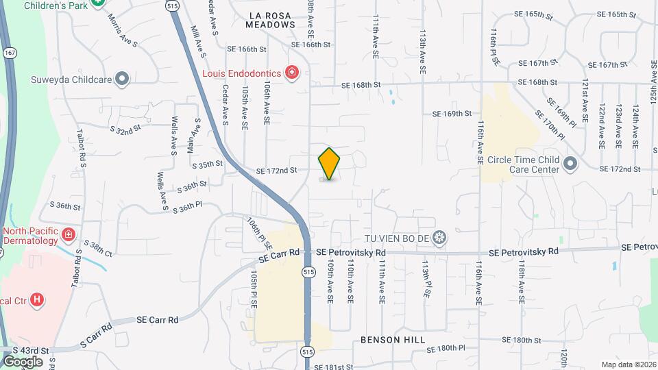 10833 SE 172nd St Map and Location Details