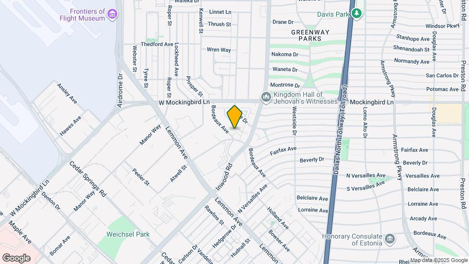 6328 Bordeaux Ave Map and Location Details