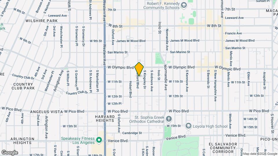 1046 S Harvard Blvd Mapa y Detalles de la Ubicación