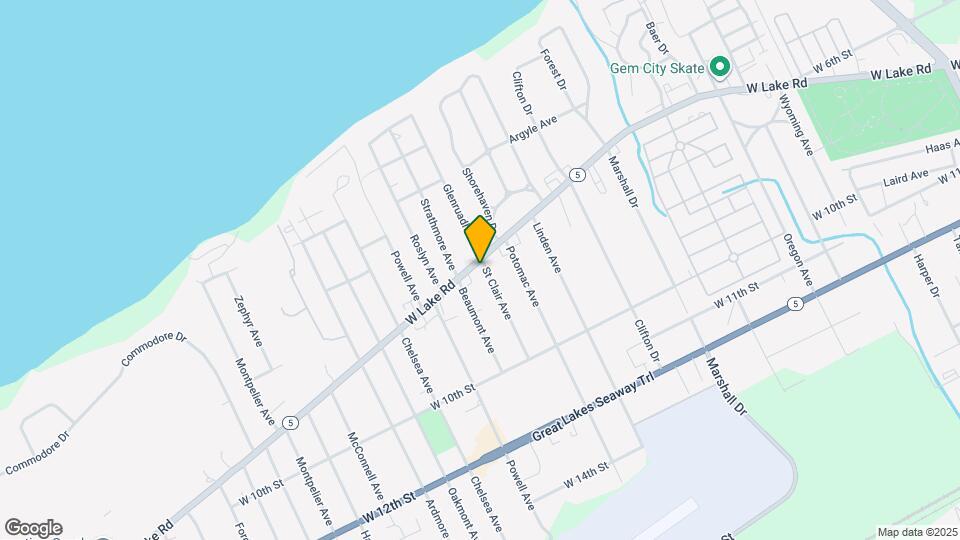 3701 W Lake Rd Mapa y Detalles de la Ubicación