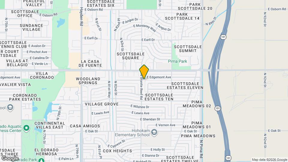 2809 N Granite Reef Rd Map and Location Details