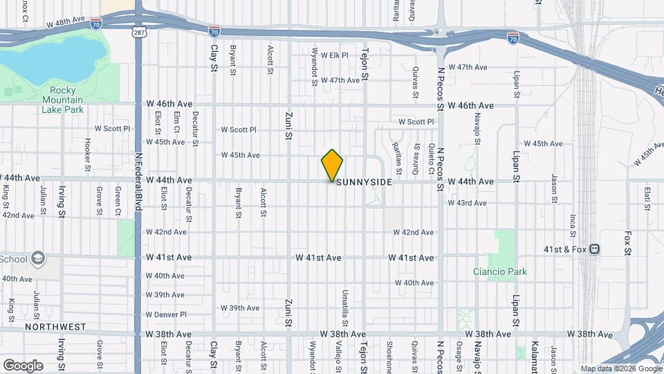 4352 Vallejo St Map and Location Details