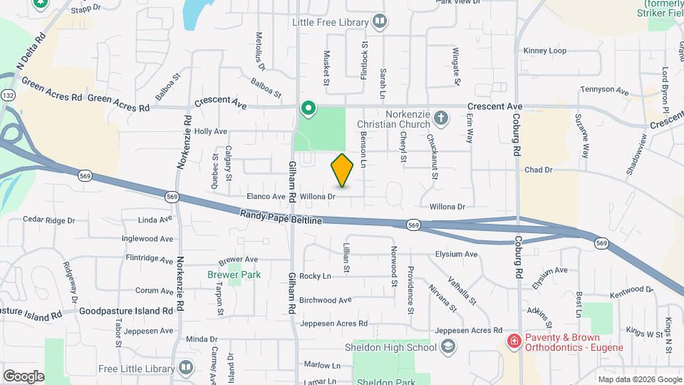 2225 Willona Dr Map and Location Details