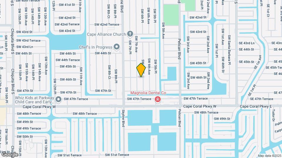 4602 SW 6th Pl Map and Location Details