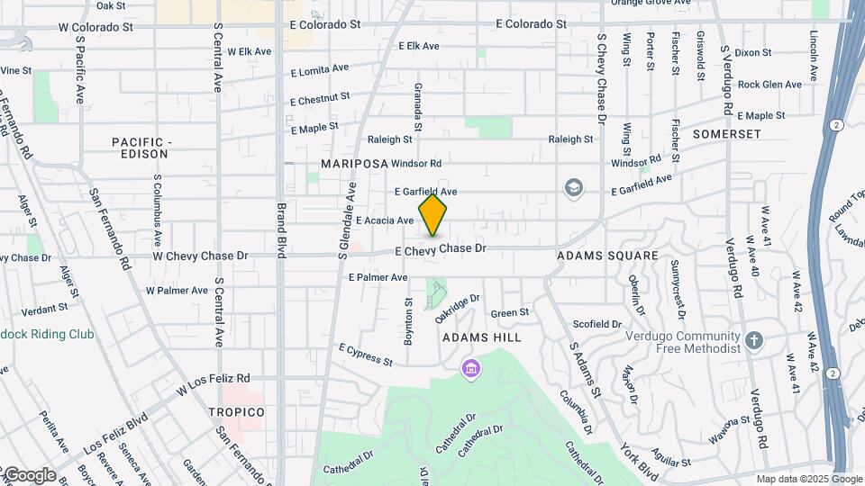 611 E Chevy Chase Map and Location Details