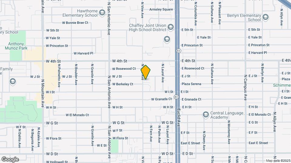 944 N Vine Ave Map and Location Details