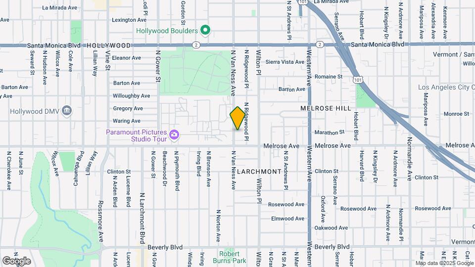 726 N Van Ness Ave Map and Location Details