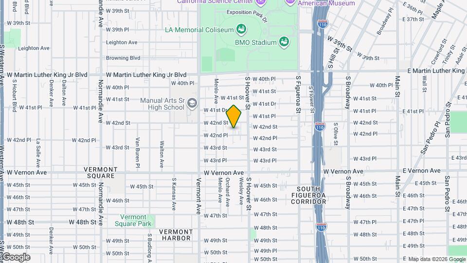 833 W 42nd Pl Mapa y Detalles de la Ubicación