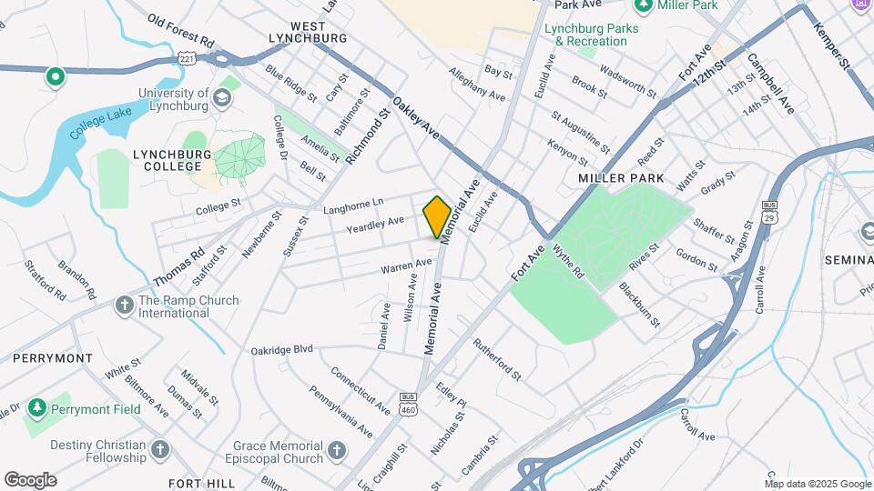 3203 Memorial Ave Map and Location Details