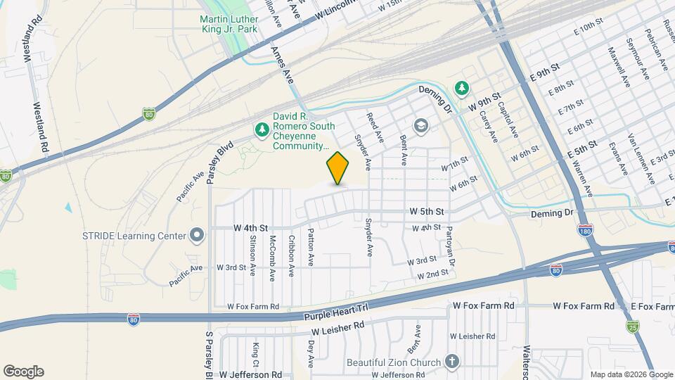 930 W 6th St Map and Location Details