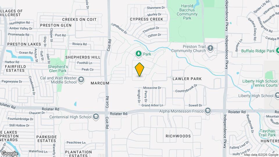 13220 Thedford Dr Map and Location Details