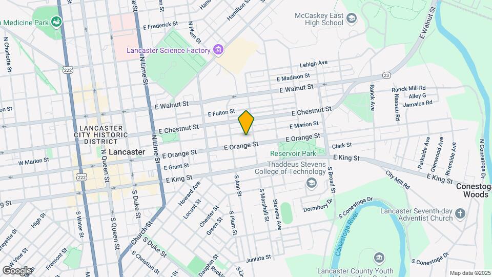 537 E Orange St Map and Location Details
