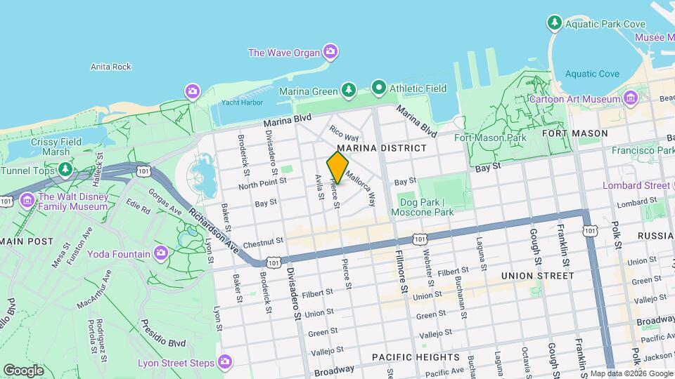 3460 Pierce St Map and Location Details