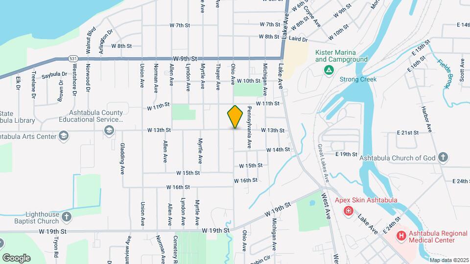 1830 W 13th St Map and Location Details