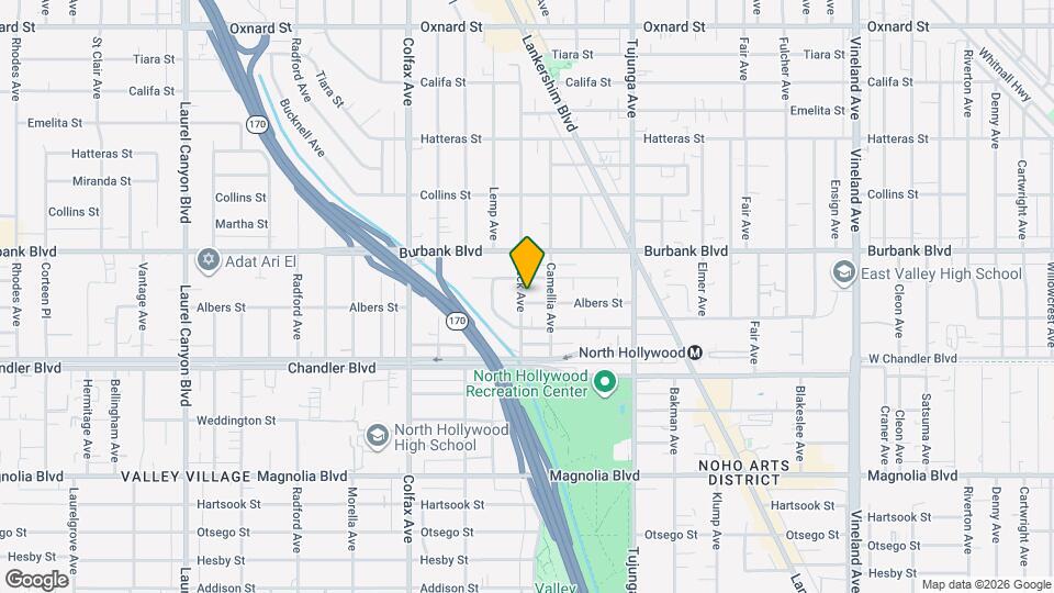 11527 Albers St Map and Location Details