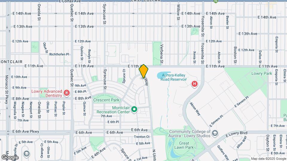 1067 Uinta Way Map and Location Details