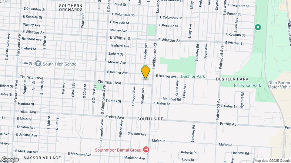 1316 Studer Ave Mapa y Detalles de la Ubicación