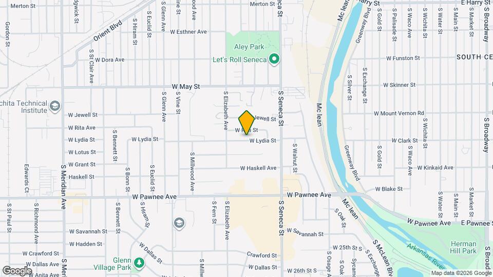 1402 W Lydia St Map and Location Details