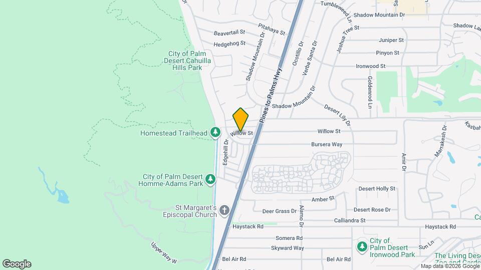 72701 Willow St Mapa y Detalles de la Ubicación