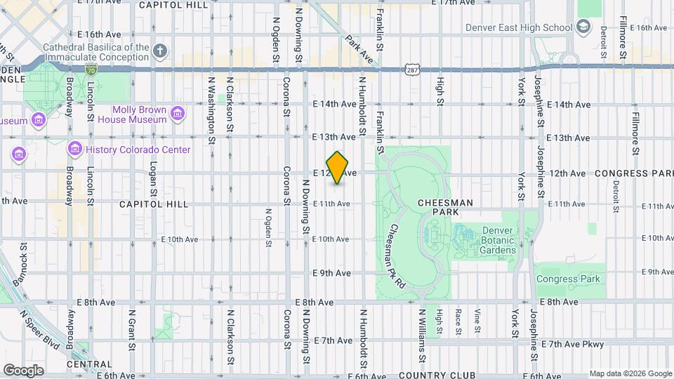 1131 Lafayette St Map and Location Details