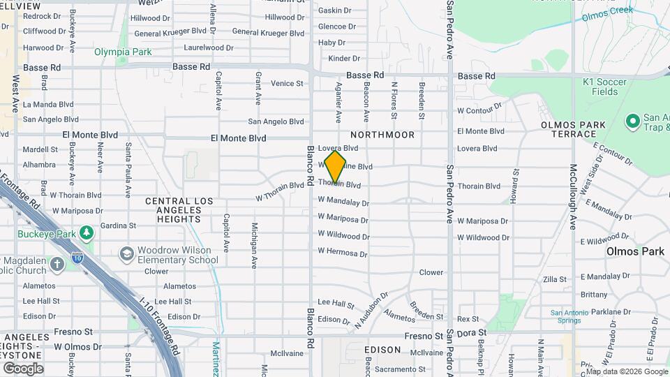 542 Thorain Blvd Map and Location Details