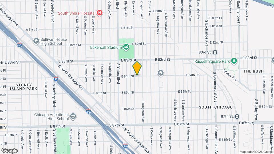 2503 E 84th St Map and Location Details