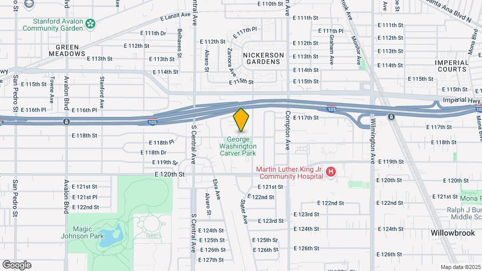 1401 E 118th St Map and Location Details