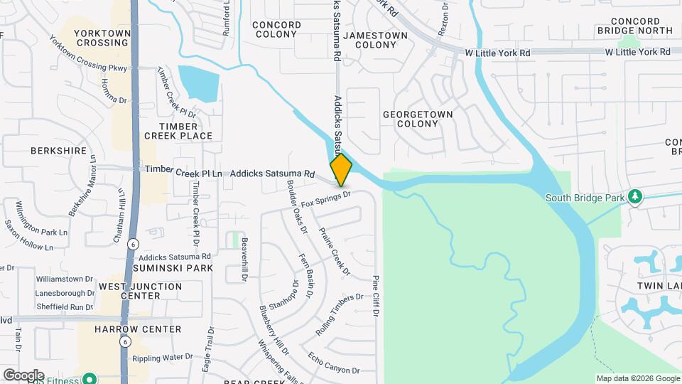 15634 Fox Springs Dr Map and Location Details