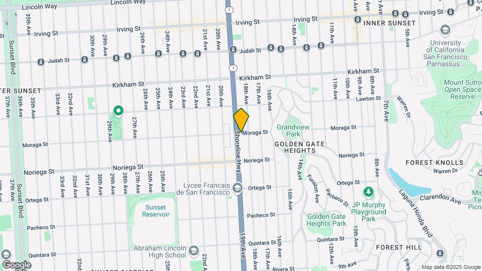 1700 19th Ave Mapa y Detalles de la Ubicación