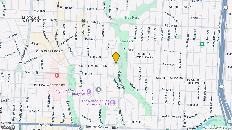 4207 Locust St, Unit A Map and Location Details