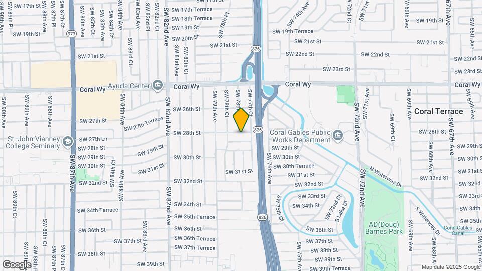 7780 SW 28th St Map and Location Details