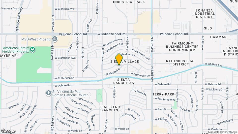 4534 W Mitchell Dr Map and Location Details