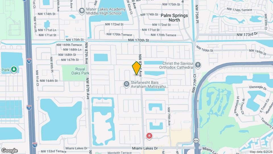 8254 NW 165th St Map and Location Details