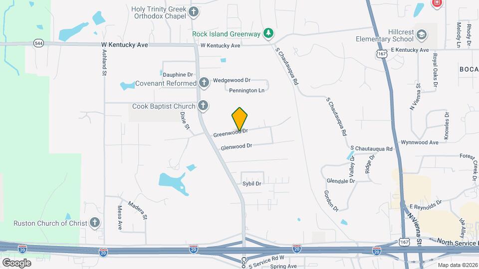 1201 Greenwood Dr Map and Location Details