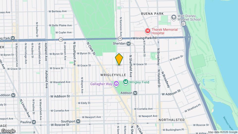 1053 W Grace St Map and Location Details
