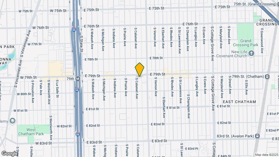 7911 S Calumet Ave-Unit -2R Map and Location Details