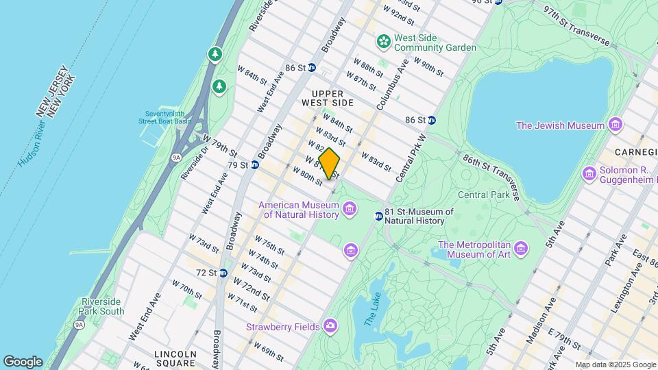 101 W 80th St Map and Location Details