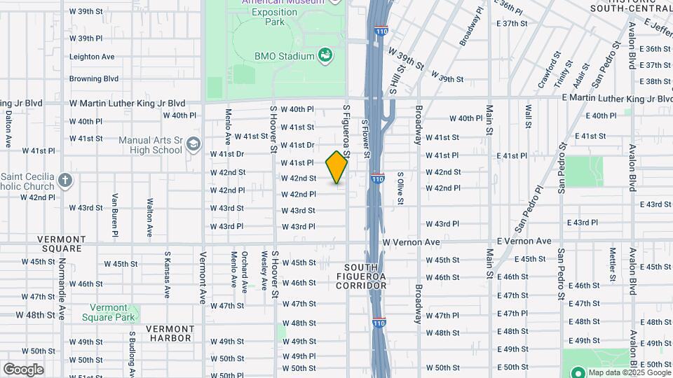517 1/2 W 42nd Pl Map and Location Details