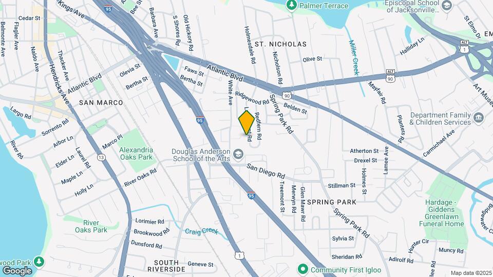 2270 Larchmont Rd Map and Location Details