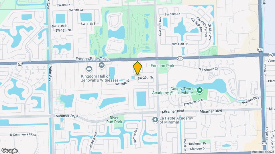 9095 SW 20th St Map and Location Details